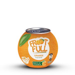 Orange Fruit Drink Round Can 250ml