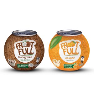 Coconut Fruit Drink Round Can 250ml